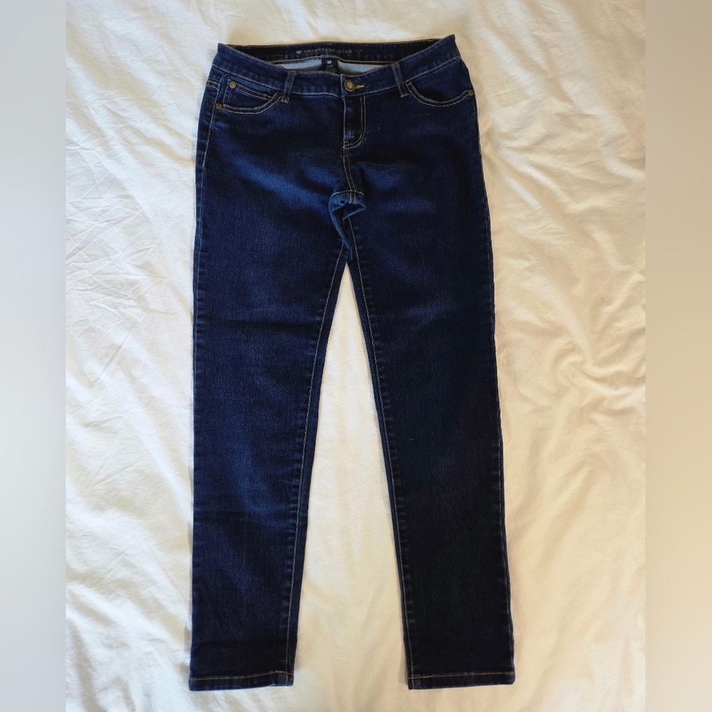 Celebrity Pink Dark Blue Denim Skinny Jeans Size 9S